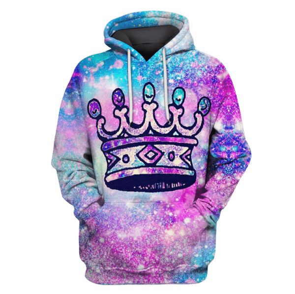 Crown Galaxy Hoodies T-Shirt Apparel GL101103 3D Custom Fleece Hoodies Hoodie S 
