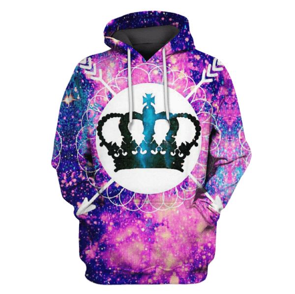 Crown Galaxy Hoodies T-Shirt Apparel GL101104 3D Custom Fleece Hoodies Hoodie S 