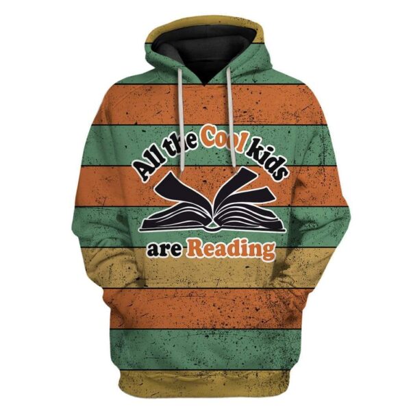 Custom All The Cool Kids Are Reading Apparel HD-GH1681905 3D Custom Fleece Hoodies Hoodie S 