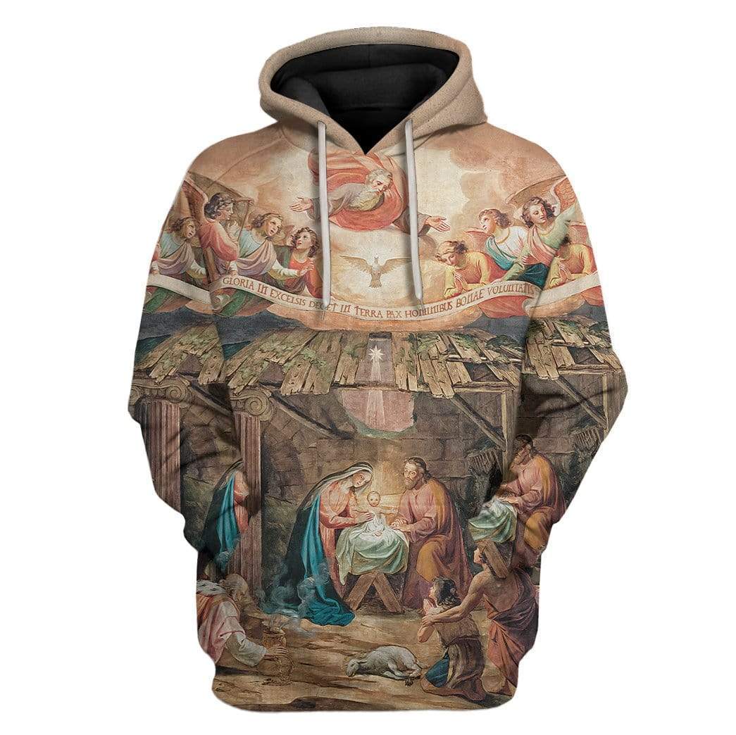 Custom Apparel Birth Of Jesus Christ HD-DT30101907 3D Custom Fleece Hoodies Hoodie S