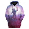 Custom Astronaut And Butterfly Apparel HD-AT0391915 3D Custom Fleece Hoodies Hoodie S