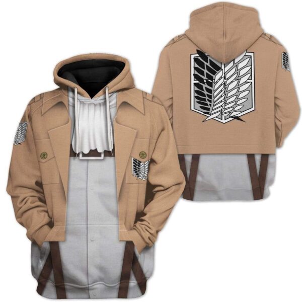Custom Attack On Titan Custom T-Shirts Hoodies Apparel CO-QM30121912 3D Custom Fleece Hoodies 