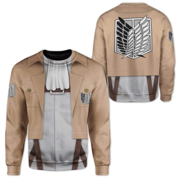 Custom Attack On Titan Custom T-Shirts Hoodies Apparel CO-QM30121912 3D Custom Fleece Hoodies 