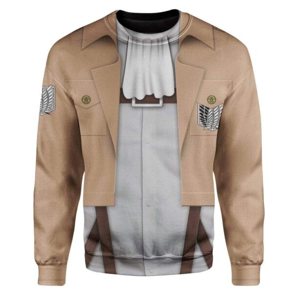 Custom Attack On Titan Custom T-Shirts Hoodies Apparel CO-QM30121912 3D Custom Fleece Hoodies Long Sleeve S