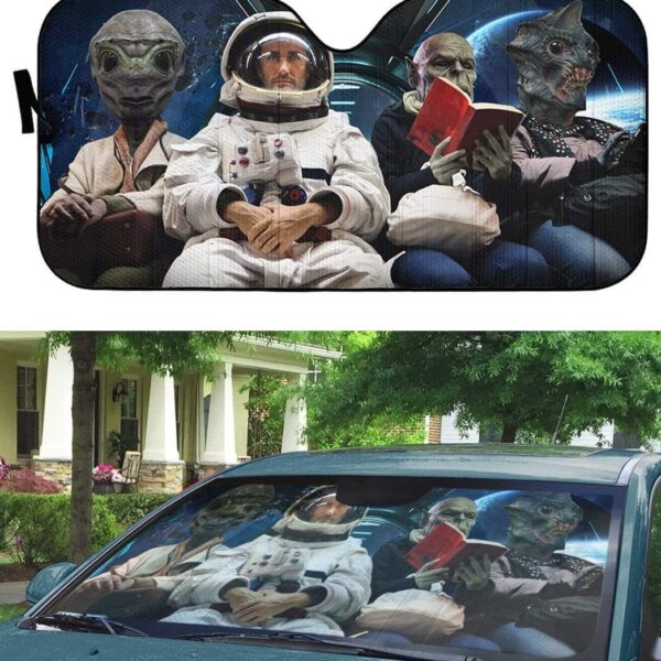 Custom Car Auto Sunshade Aliens With Human HD-GH1981908-SS Auto Sunshade 