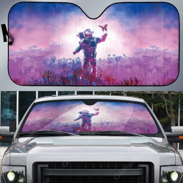 Custom Car Auto Sunshade Astronaut And Butterfly HD-AT0391916-SS Auto Sunshade