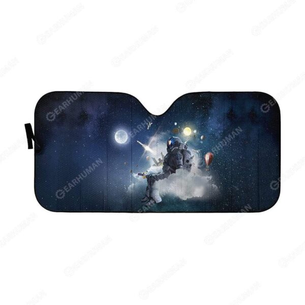 Custom Car Auto Sunshade Astronaut HD-AT0391920-SS Auto Sunshade 57''x27.5'' 