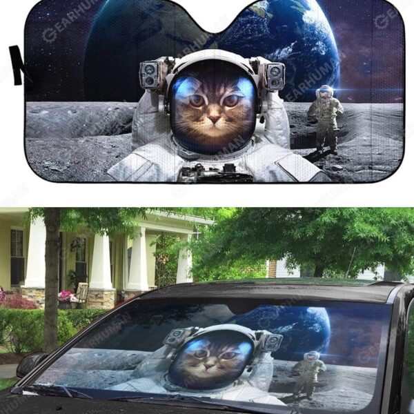 Custom Car Auto Sunshade Cat In Space HD-AT0391911-SS Auto Sunshade 
