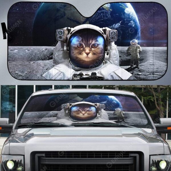 Custom Car Auto Sunshade Cat In Space HD-AT0391911-SS Auto Sunshade 