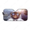 Custom Car Auto Sunshade Cat In Spaceship HD-AT0391905-SS Auto Sunshade 57''x27.5''