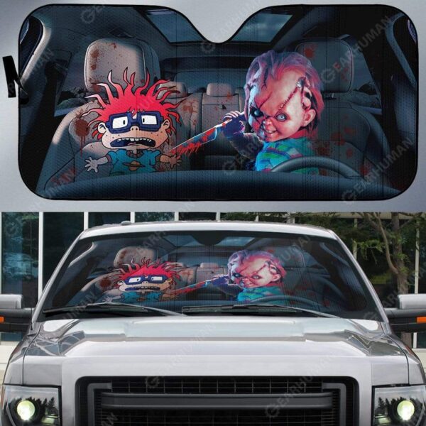 Custom Car Auto Sunshade Chuckie Chucky HD-DT2381921-SS Auto Sunshade 