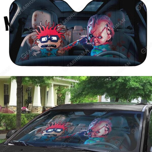 Custom Car Auto Sunshade Chuckie Chucky HD-DT2381921-SS Auto Sunshade 