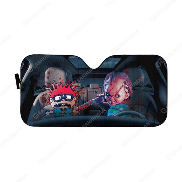 Custom Car Auto Sunshade Chuckie Chucky HD-DT2381921-SS Auto Sunshade 57''x27.5'' 