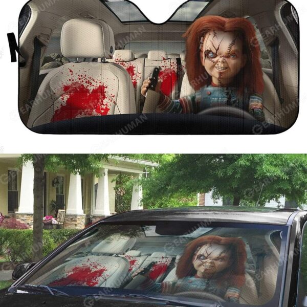 Custom Car Auto Sunshade Chucky HD-GH2081913-SS Auto Sunshade 