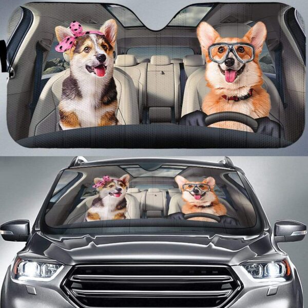 Custom Car Auto Sunshade Corgi HD-GH1481910-SS Auto Sunshade