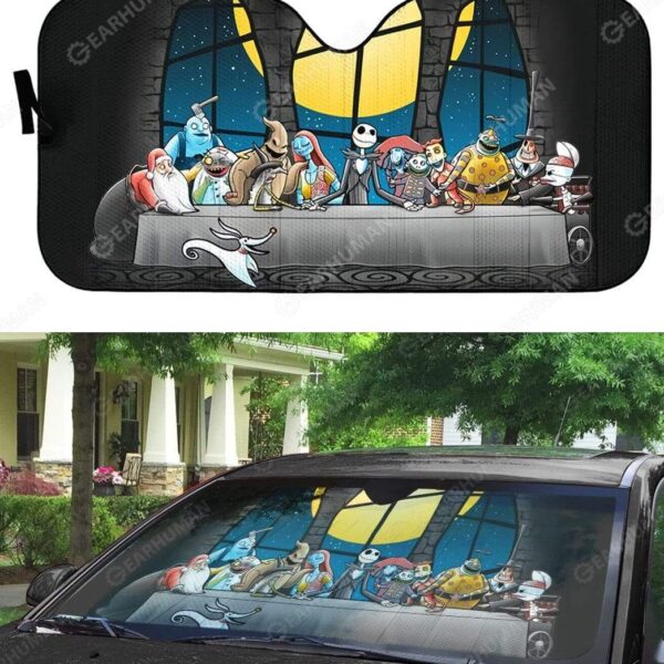 Custom Car Auto Sunshade Dinner Before Christmas HD-TT2681901-SS Auto Sunshade 