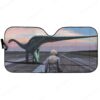 Custom Car Auto Sunshade Dinosaur And Astronaut HD-AT0491907-SS Auto Sunshade 57''x27.5''