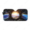 Custom Car Auto Sunshade Earth and Spacecraft HD-DT2181910-SS Auto Sunshade 57''x27.5''