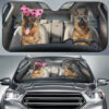 Custom Car Auto Sunshade German Shepherd HD-GH1481906-SS Auto Sunshade