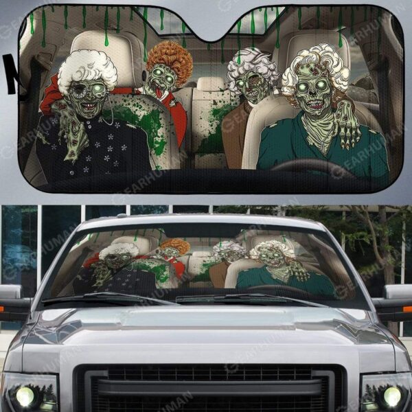 Custom Car Auto Sunshade Golden Ghouls HD-DT2481913-SS Auto Sunshade