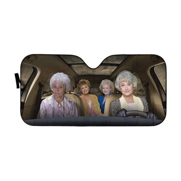 Custom Car Auto Sunshade Golden Girls HD-GH1681903-SS Auto Sunshade 57''x27.5'' 