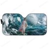 Custom Car Auto Sunshade Jesus HD-GH1681909-SS Auto Sunshade 57''x27.5''