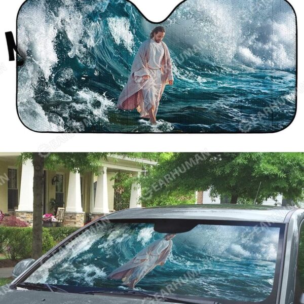 Custom Car Auto Sunshade Jesus HD-GH1681909-SS Auto Sunshade 