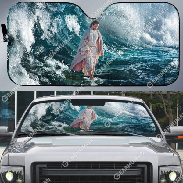 Custom Car Auto Sunshade Jesus HD-GH1681909-SS Auto Sunshade 