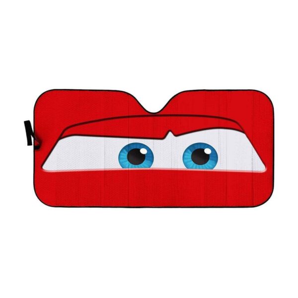 Custom Car Auto Sunshade Lightning McQueen HD-GH1381908-SS Auto Sunshade 57''x27.5'' 
