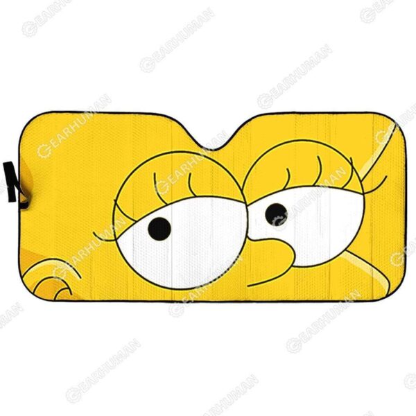 Custom Car Auto Sunshade Lisa Simpson HD-GH1581935-SS Auto Sunshade 57''x27.5''
