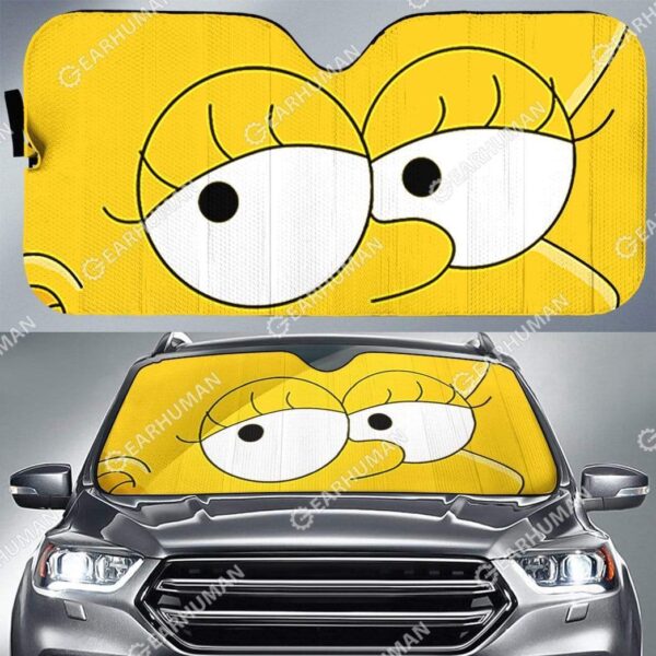 Custom Car Auto Sunshade Lisa Simpson HD-GH1581935-SS Auto Sunshade 