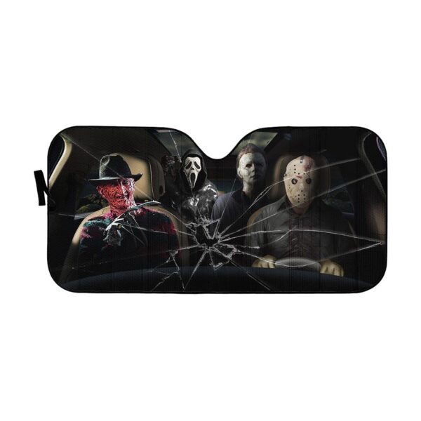 Custom Car Auto Sunshade Murder HD-GH1581940-SS Auto Sunshade 57''x27.5'' 