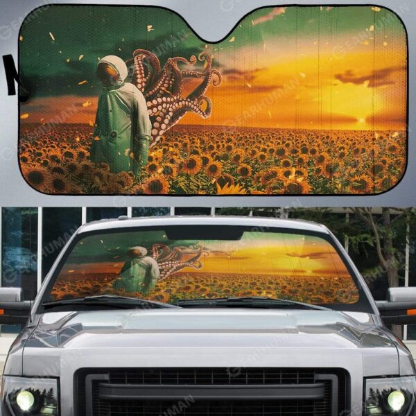 Custom Car Auto Sunshade Octopus Astronaut HD-AT0591910-SS Auto Sunshade 
