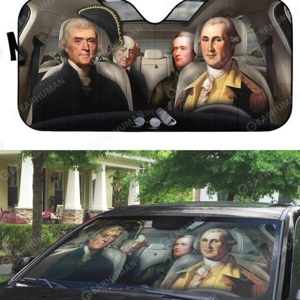 Custom Car Auto Sunshade Presidents Of The United States HD-DT2191907-SS Auto Sunshade 