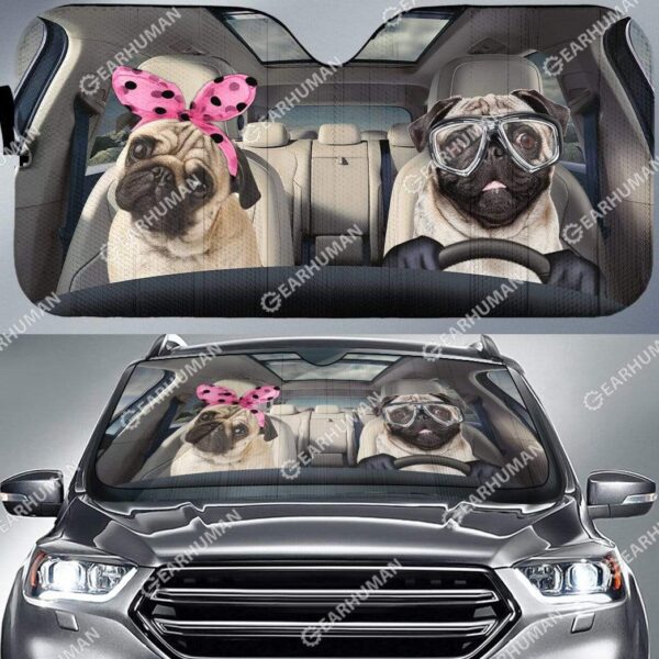 Custom Car Auto Sunshade Pug HD-GH1481908-SS Auto Sunshade 