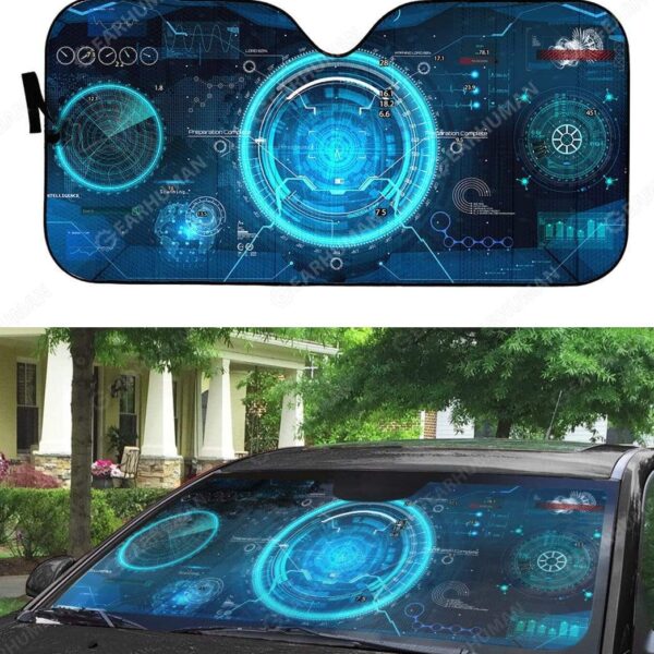 Custom Car Auto Sunshade Spacecraft Control Panel Dashboard HD-DT2181922-SS Auto Sunshade 