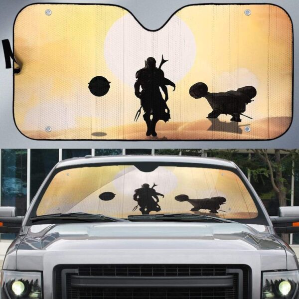 Custom Car Auto Sunshade The Mandalorian MV-DT2512191 Auto Sunshade