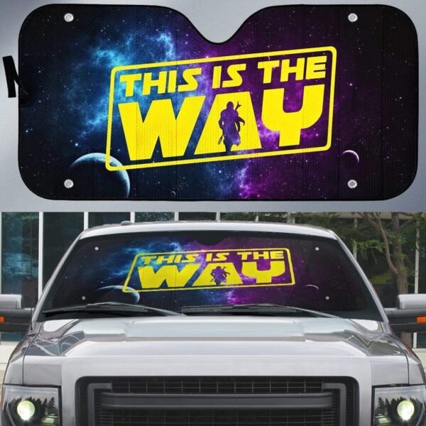 Custom Car Auto Sunshade The Mandalorian This Is The Way MV-DT1001205 Auto Sunshade