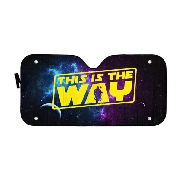 Custom Car Auto Sunshade The Mandalorian This Is The Way MV-DT1001205 Auto Sunshade 57''x27.5'' 