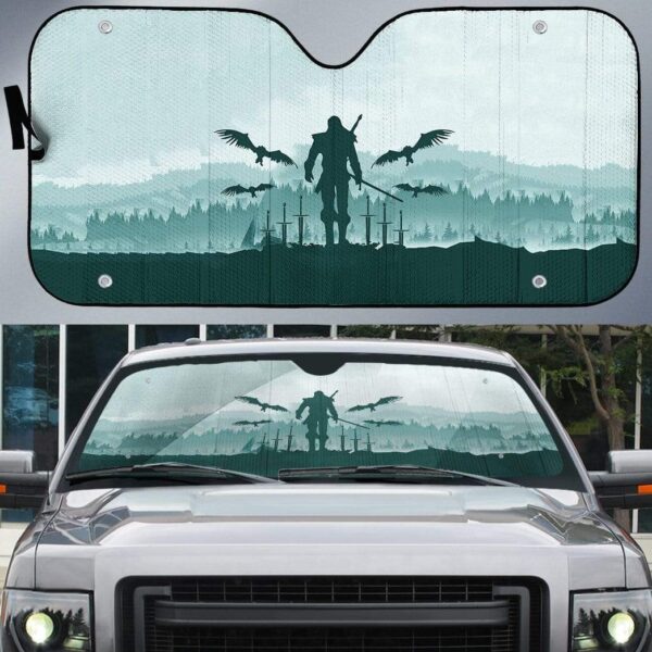 Custom Car Auto Sunshade The Witcher Geralt MV-DT2612194 Auto Sunshade