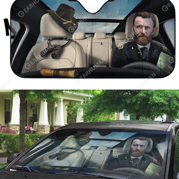Custom Car Auto Sunshade Ulysses Simpson Grant HD-DT2191906-SS Auto Sunshade 