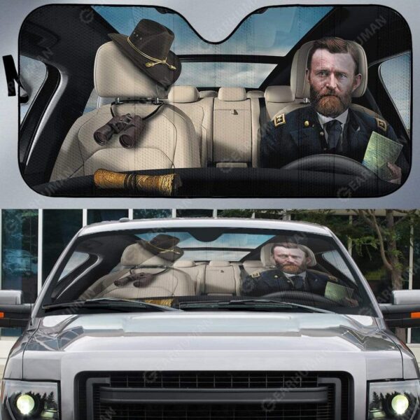 Custom Car Auto Sunshade Ulysses Simpson Grant HD-DT2191906-SS Auto Sunshade 