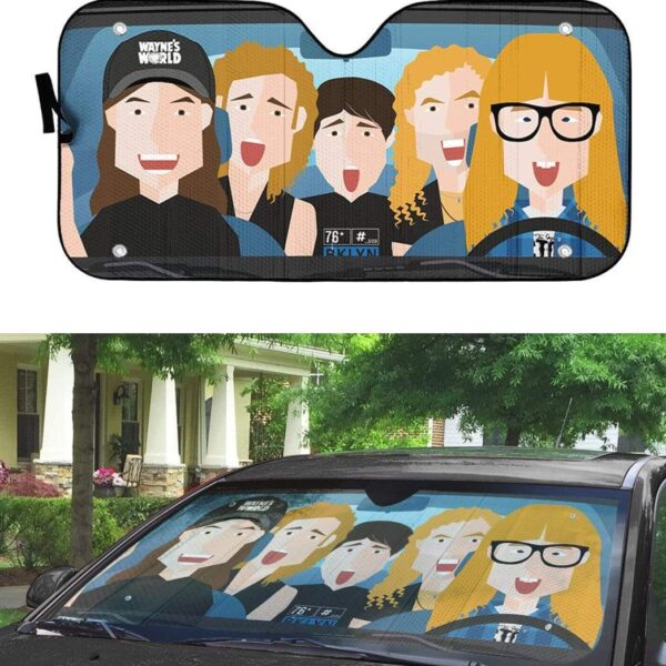 Custom Car Auto Sunshade Wayne's World GN19077 Auto Sunshade 