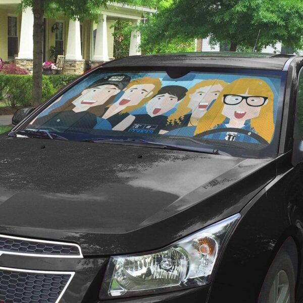 Custom Car Auto Sunshade Wayne's World GN19077 Auto Sunshade