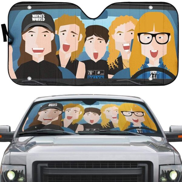 Custom Car Auto Sunshade Wayne's World GN19077 Auto Sunshade 