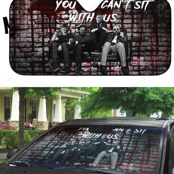 Custom Car Auto Sunshade You Can't Sit With Us HD-DT2181931-SS Auto Sunshade 