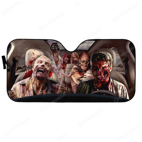 Custom Car Auto Sunshade Zombie HD-DT2481917-SS Auto Sunshade 57''x27.5'' 