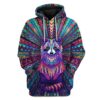 Custom Colourful Raccoon Apparel HD-GH2281916 3D Custom Fleece Hoodies Hoodie S