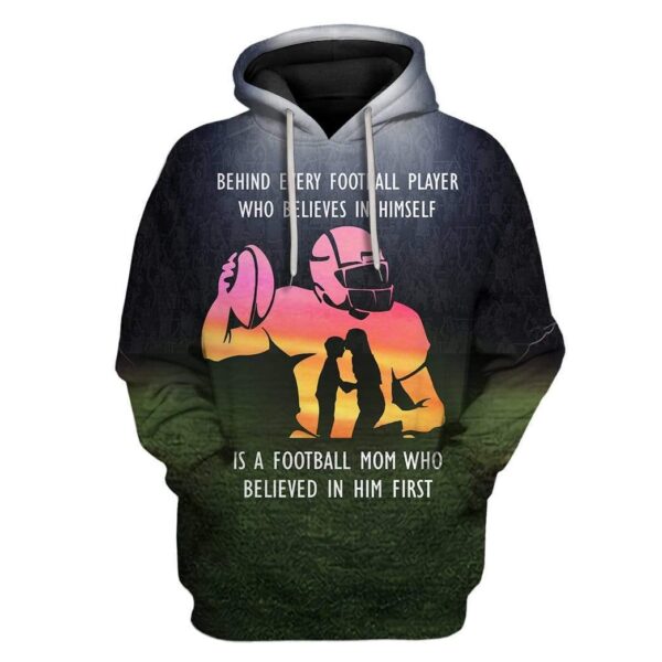 Custom Football Player Apparel HD-GH1981901 3D Custom Fleece Hoodies Hoodie S 