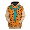 Custom Fred Flintstone Apparel HD-TA1391909 3D Custom Fleece Hoodies Hoodie S 